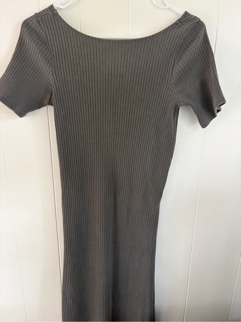 NSF ribbed gray dress small - Picture 2 of 6